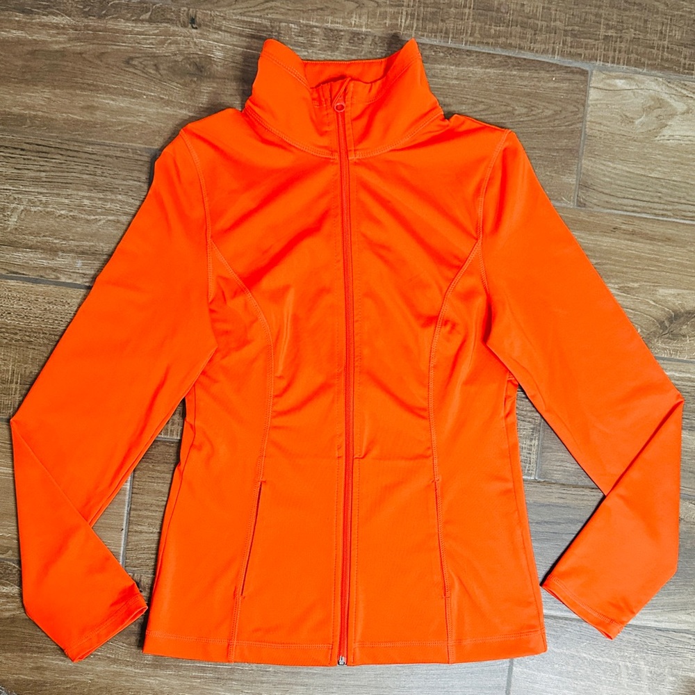 Z by Zella Orange Zip Up Jacket Women’s Size XS